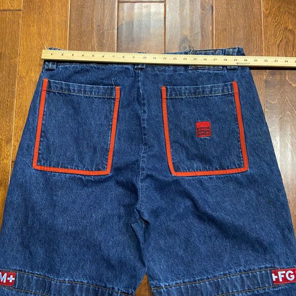 Marithe Francois Girbaud Vtg Baggy Denim Cargo Jeans Shuttle Strap Men's 40 x 35 - Picture 10 of 12